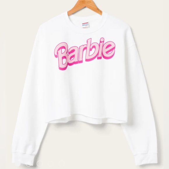 Junk Food Clothing Tops - Junk food- Barbie Cropped Flea Market Fleece- Size XL